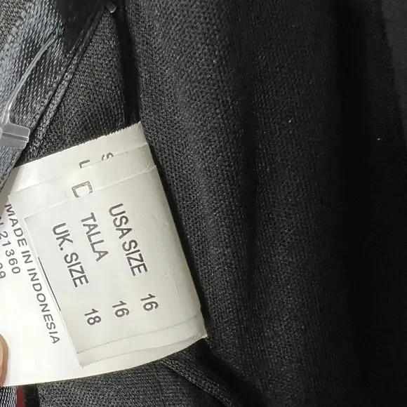 Mori Lee Black Velvet Chiffon Gown Dress Plus Size 16 - Picture 5 of 15